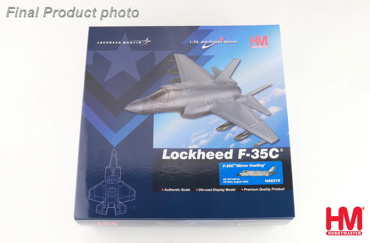 HOBBY MASTER F-35C XE-100/168733 US NAVY AUGUST 2022